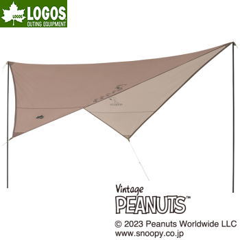 【ポイント最大47倍!27日1:59まで】アウトドア キャンプ タープ ウイングタープ 限定デザインモデル LOGOS SNOOPY(Beagle Scouts...