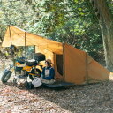 アウトドア キャンプ 2ルームテント ソロテント テント DOD バイクインパップ T1-053-CA キャメル ディーオーディー 送料無料【SP】