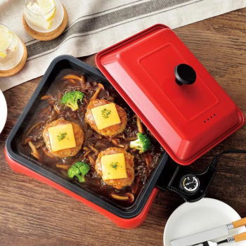 【12月1日ポイント3倍！ワンダフルデー】アサヒ 着脱式 角型 たこ焼プレート 平型プレート ミニホット..