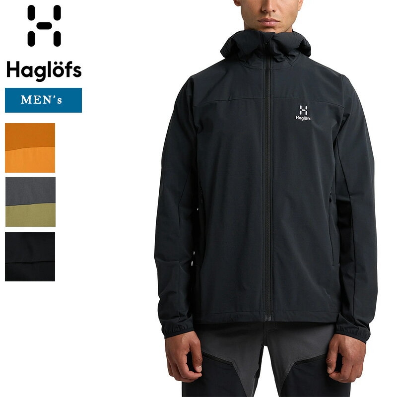 ホグロフス アウトドアジャケット メンズ アウトドアジャケット メンズ Haglofs ホグロフス 606502 Moran Softshell Hood Men モランソフトシェルフォード ストレッチ 防風 防水 透湿 登山 キャンプ ハイキング トレッキング トレラン 釣り