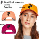 PeakPerformance ピークパフォーマンス G64948007 ゴルフウェア レディース メンズ ゴルフ キャップ 帽子 コットン100% Retro Cap(レトロキャップ)