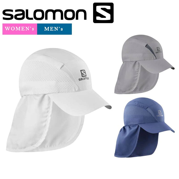 SALOMON｜サロモン｜XA+ CAP｜ユニセックス キャップ ランニングキャップ メッシュキャップ 超軽量 ベルト調節可能 ネックシェード付 (取り外し可能) 熱中症対策 日よけ UCケア【新作2022年春夏】