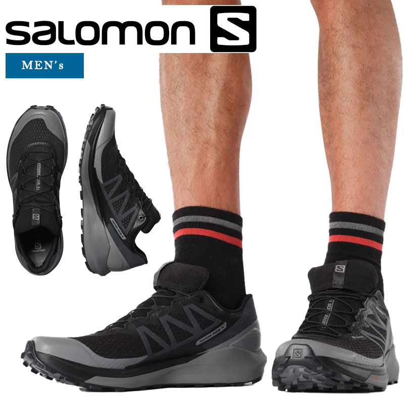 SALOMON｜サロモン｜L41307100｜メンズ ランニングシューズ ロード トレイル オールラウンド トレランシューズ タウンユース SENSE RIDE 4 GORE-TEX INVISIBLE FIT【新作2022年春夏】