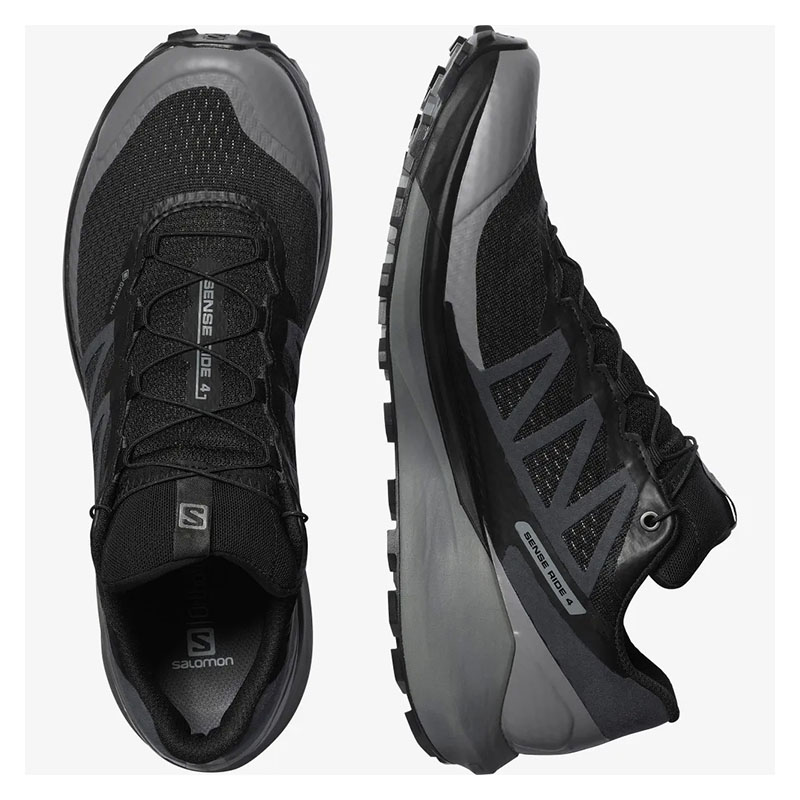 SALOMON｜サロモン｜L41307100｜メンズ ランニングシューズ ロード トレイル オールラウンド トレランシューズ タウンユース SENSE RIDE 4 GORE-TEX INVISIBLE FIT【新作2022年春夏】