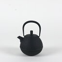 【南部鉄器　鉄急須】南部鉄急須　Egg中（pure black）【空間鋳造 南部鉄器 岩手県 ギフト】