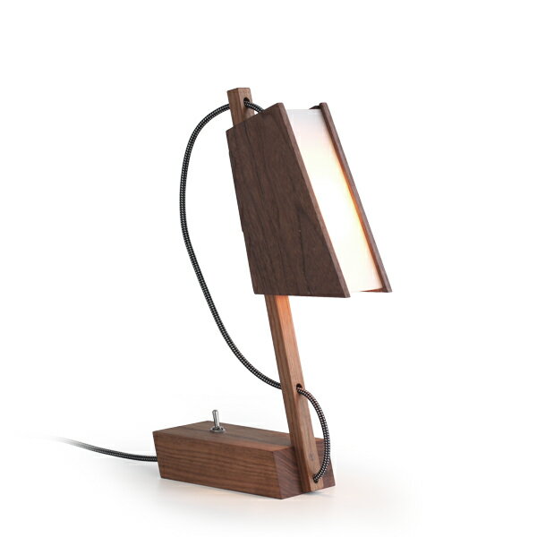 Rakuten - 2are3 Duck(WALNUT)【ツーアースリー ダック ウォールナット 照明 木製 ウォールナット 硝子 ガラス 書斎 デスクライト 丹羽望 造形作家 照明 デスクランプ 受注生産品】
