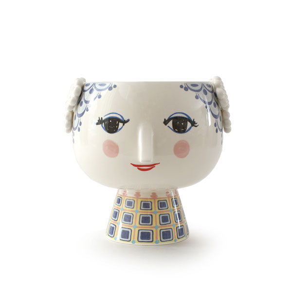 【フラワーベース】BW エヴァ フラワーポット（ブルー） 56520【BW Bjornwiinblad 花瓶 デンマーク ビヨン・ヴィンブラッド 北欧 北欧雑貨 ギフト 新築祝い 】