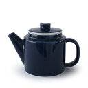 【波佐見焼 磁器】在庫品限りcommon ポット 1000ml 1L(ネイビー)【ポット ティーポット 波佐見 ギフト】