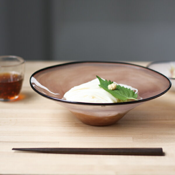 【fresco】 kasumi Bowl(SIZE:M/purple)【fresco kasumi bowl 辻野剛 大阪 吹きガラス パープル】のサムネイル