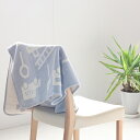 【正規取扱店】KLIPPAN クリッパン コットンミニブランケット トラフィックジャム(SIZE:70cm×90cm ブルー) KP891875【オーガニックコットン シュニールコットン ギフト 出産祝い 入学祝 入園祝】(3)