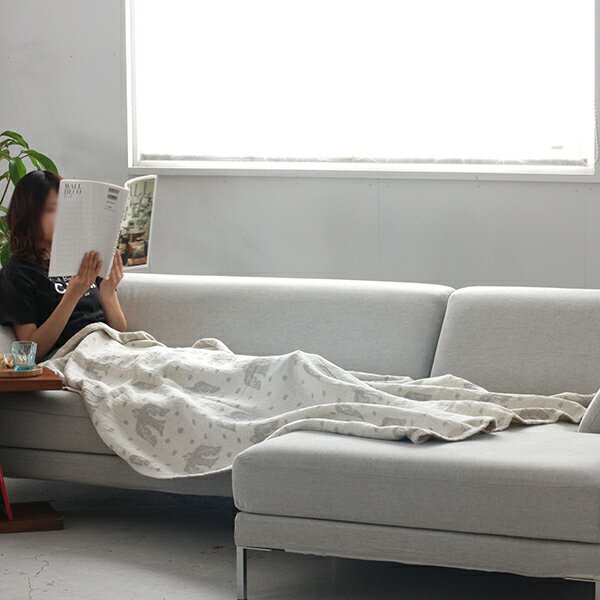 【正規取扱店】KLIPPAN リネンCCブランケット birds in the snow シングル(