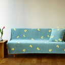 【正規取扱店】KLIPPAN クリッパン コットンシングルブランケット CHOUCHO(SIZE:140cm×180cm/ブルーイエロー) KP892307【オ...