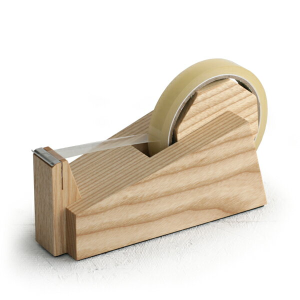 kochi ウェッジ テープカッター(アッシュ)【コチ 木製 天然木 ステーショナリー wedge Tape Cutter Ash ギフト 父の日】
