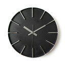 【壁掛時計】レムノス エッジクロック(SIZE:M φ29cm ブラック) AZ 24-08 BK【lemnos edgeclock AZUMI 安積伸 安積朋子 黒 シルバー アルミニウム】【新築お祝い】