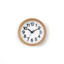 【壁掛時計】レムノス Clock A Small (ナチュラル) YK15-03 NT【lemnos タモ スイープセコンド 角田陽太 新築お祝い】(3)