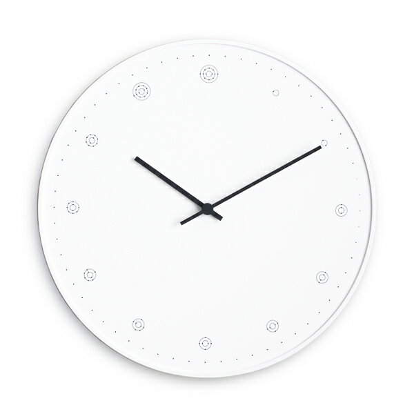 【2/4 20:00クーポン発行】【壁掛時計】レムノス モレキュール(ホワイト) NL17-02 WH【lemnos molecule nendo 佐藤オオキ 壁掛け時計 ABS樹脂】【新築お祝い】