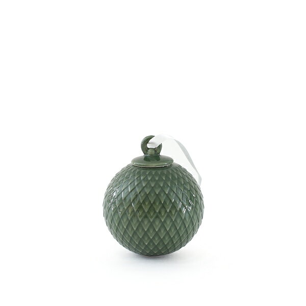 Rakuten - 【オーナメント】RHOMBE BAUBLES (green) No.201246【LYNGBY PORCELAIN クリスマスツリー デンマーク リンビューポーセリン 冬 飾り付け かわいい 装飾 】