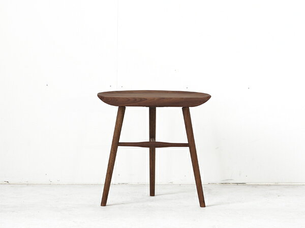 【スツール】シキファニチア スツールテーブル1(3本脚 ウォールナット)【sikifurniture stooltable 大川 サイドテーブル ウォールナット オイル仕上げ 無垢材】