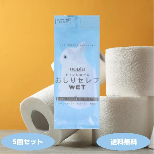 ネピア おしりセレブ WET ウェット おでかけ用 12枚入 5個 10個 携帯用 おしりふき トイ