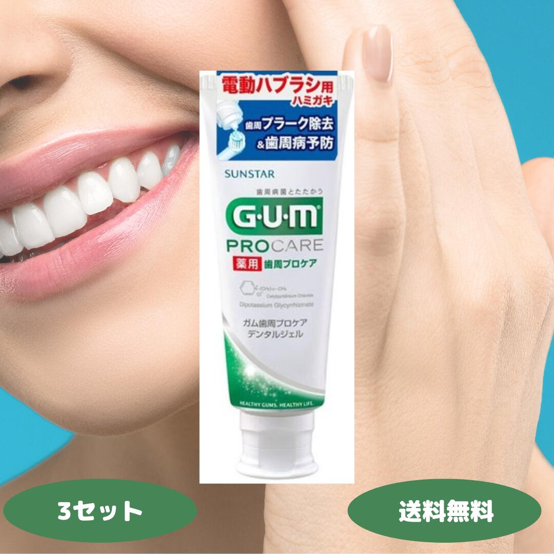サンスター GUM ガム 歯周プロケア デンタルジェル 電動ハブラシ用 65g 3個 6個 10個セット SUNSTAR 医薬部外品 電動歯ブラシ用 歯磨き粉 歯周病予防 口臭予防 虫歯予防