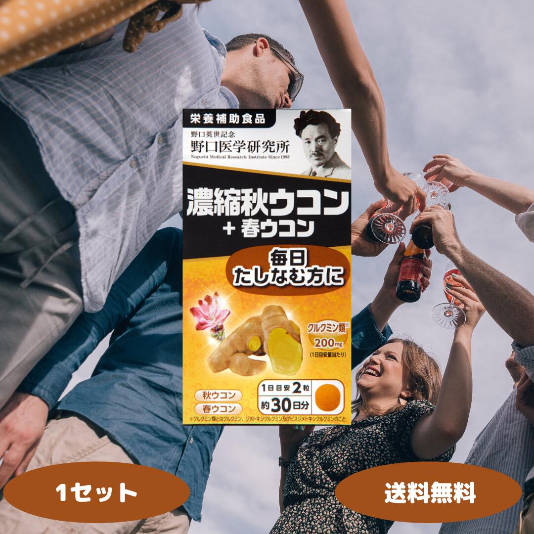 野口医学研究所 濃縮秋ウコン＋春ウコン 60粒 野口 noguchi ウコン うこん 秋ウコン 肝臓 クルクミン アルコール 二日酔い 飲み過ぎ対策 栄養補助食品
