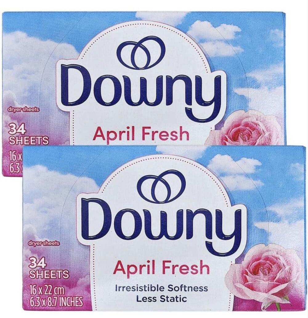 ダウニー(Downy) シート 乾燥機用 柔軟剤 エイプリルフレッシュ 静電気を防ぎ驚きの柔らか仕上げ 34枚入