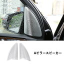 メルセデス・ベンツ GL/GLS/ML/GLEクラス 用 内部Aピラースピーカーカバー 装飾 2個 シルバー(2)
