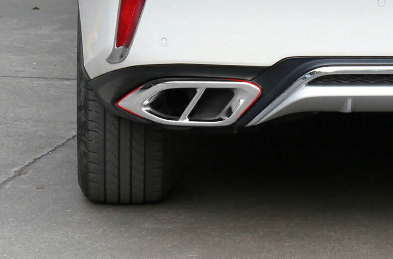 レクサス・RX200t RX300 用 リアエキゾーストマフラーテールパイプ トリム カバー 2個