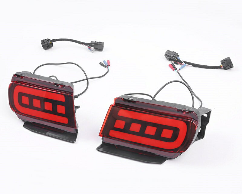 トヨタ・ランドクルーザープラド 150系 用 リアバンパー LED流れるウインカー テール ライト ガーニッシュ パーツ 1セット 社外品