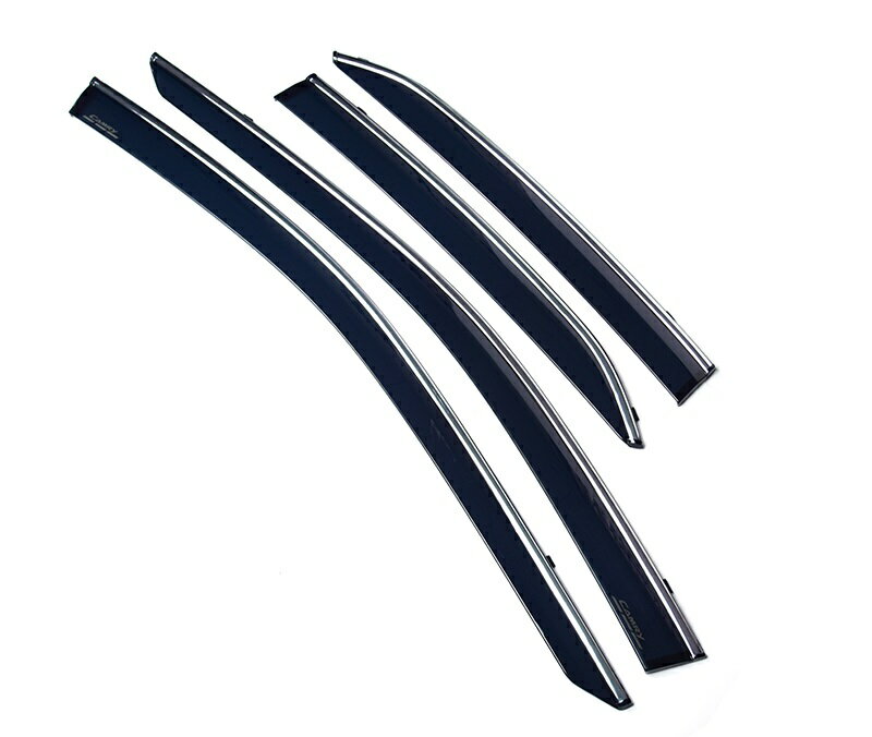 新品 新型 カムリ70系 G X WS 専用 ドアバイザー インテリアパネル ドレスアップ ブラック 4PCS