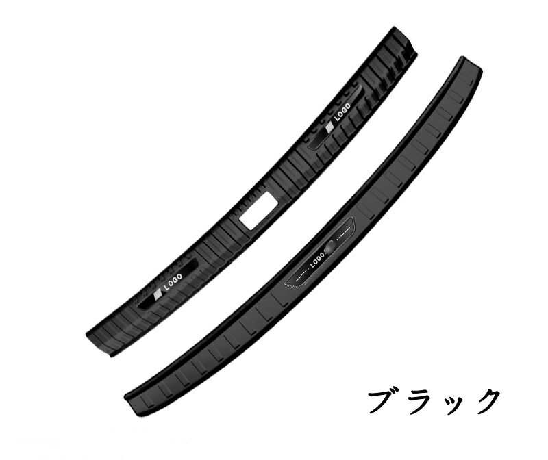 アウディ Q3 トランク スカッフプレート ガード トリム ステンレス製 2P 2色可選 300