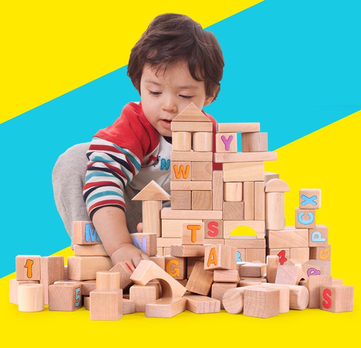 木製ブロック 型はめ 木製 木のおもちゃ 型はめパズル 出産祝い 1歳 2歳 3歳 男 女 おもちゃ 誕生日プレゼント 70個　2000065-2