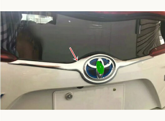 トヨタ・プリウス PHV 用 カスタム パーツ アクセサリー トランクブライトストリップのテールゲートの装飾ストリップ 1ピース シルバー 8010