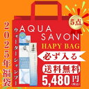 アクアシャボン 香水&グッズ 5点入り ウォータリーシャンプーの香り 80ml が必ず入る!2025年福袋 AQUA SAVON ハッピーバッグ ユニセックス