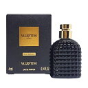 香水 メンズ バレンチノ ヴァレンティノ VALENTINO ウォモ ノワール アブソリュ「ミニボトル」UOMO NOIR ABSOLU EDP 4ml ミニ香水 ギフト