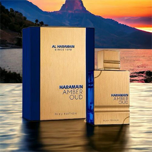 楽天香水コスメエッセンシャスショップ【スーパーセール！ポイント最大20倍&半額祭】アルハラメイン AL HARAMAIN アンバー ウード ブルー エディション EDP 60ml AMBER OUD BLEU 香水 メンズ フレグランス ギフト