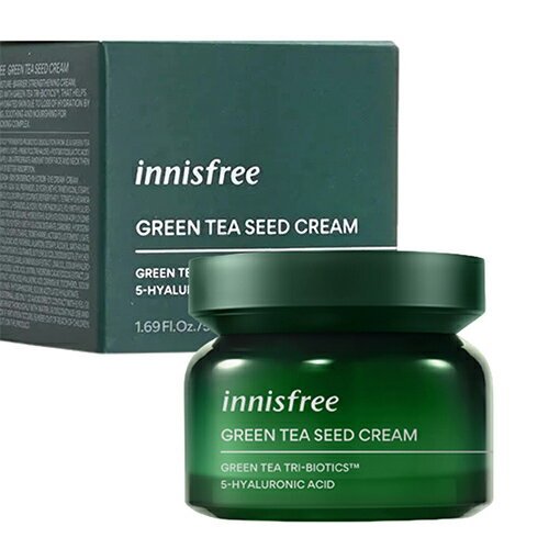 イニスフリー INNISFREE グリーンティーシードクリーム GREEN TEA SEED CREAM 50ml シワ ほうれい線 緑茶 保湿成分 韓国コスメ あす楽のサムネイル