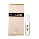 プラダ 香水（レディース） 香水 レディース プラダ PRADA キャンディ ロー「チューブサンプル」CANDY L`EAU EDT 1.5ml ミニ香水 フレグランス ギフト プレゼント