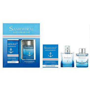 香水 メンズ サムライ アクアマリン コフレセット EDT 50ml＋ルームフレグランス 60ml YS Samourai Woman Aqua Marine Coffret Set