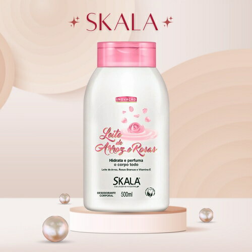 スカラ SKALA 保湿ボディクリーム ライスミルク＆ローズ 400ml LEITE DE ARROZ E ROSAS HIDRATANTE CORPORAL ブラジルコスメ ボディケア