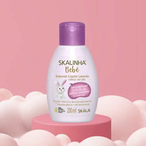 スカリニャベベ SKALINHA BEBE ベイビー ボディソープ ラベンダー 200ml LAVANDA SABONETE LIQUIDO 石鹸 赤ちゃん 保湿