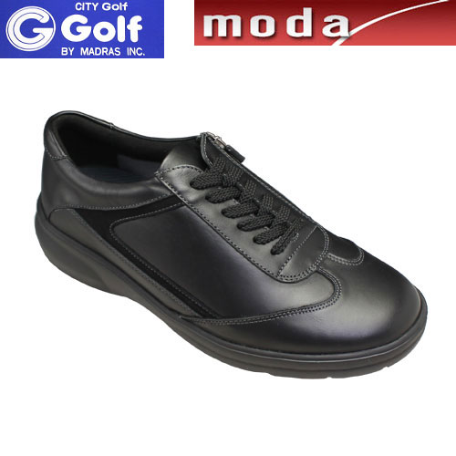 シティーゴルフ マドラス レザースニーカー バルモラル サイドファスナー ウイングチップ ラウンドトゥ GF581 CITYGOLF madras メンズ 靴