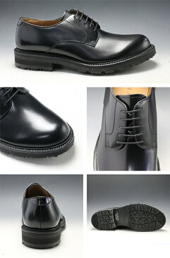 リーガル/【冬底】牛革ビジネスシューズ（プレーントゥ）905R・BC1（ブラック）4E/REGAL メンズ 靴