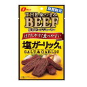 【当店全商品送料無料】なとり THEおつまみBEEF 厚切ビーフジャーキー 塩ガーリック味 37g×5袋