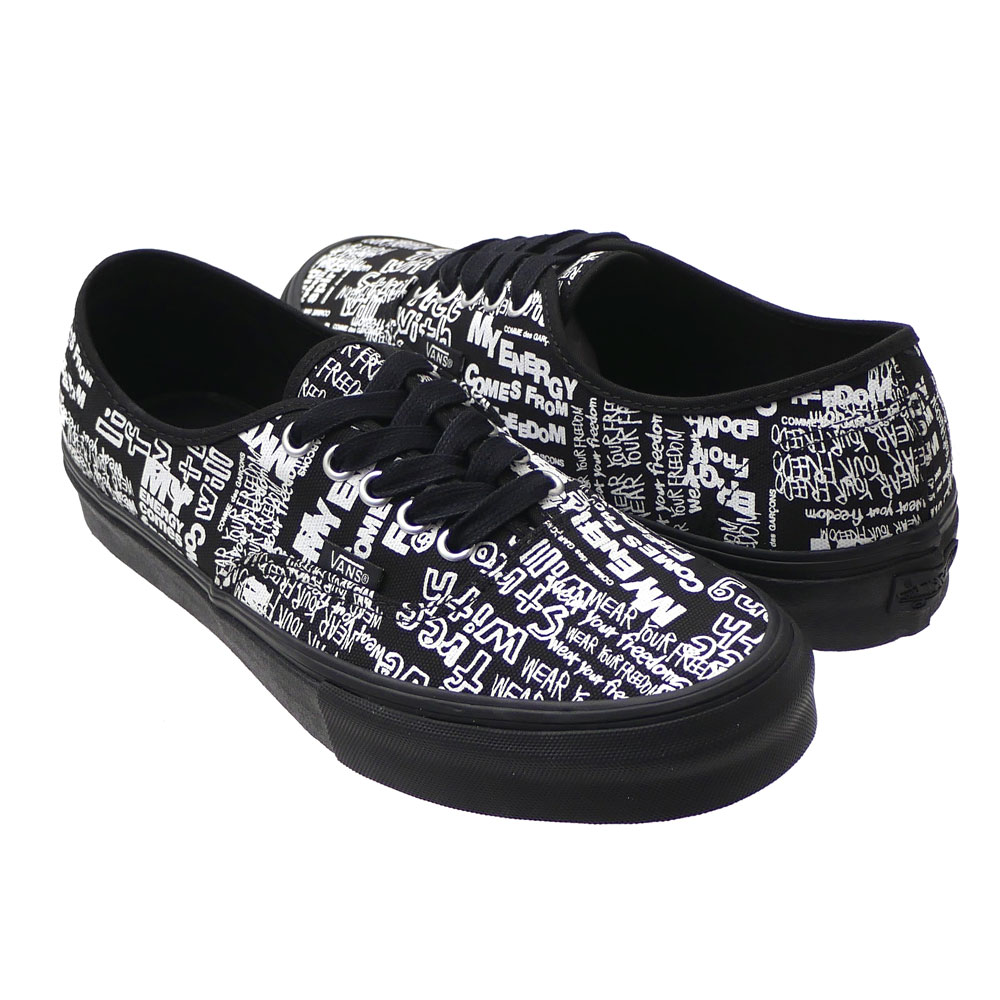 COMMEdesGARCONSコムデギャルソンxVANSVAULTバンズヴォルトAuthenticオーセンティックBLACK291002462261+【新品】39ショップ