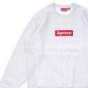 yʌʉiz Vi Vv[ SUPREME Box Logo Crewneck {bNXS BOXS XEFbg ASH GREY O[ DF Y 209000541142