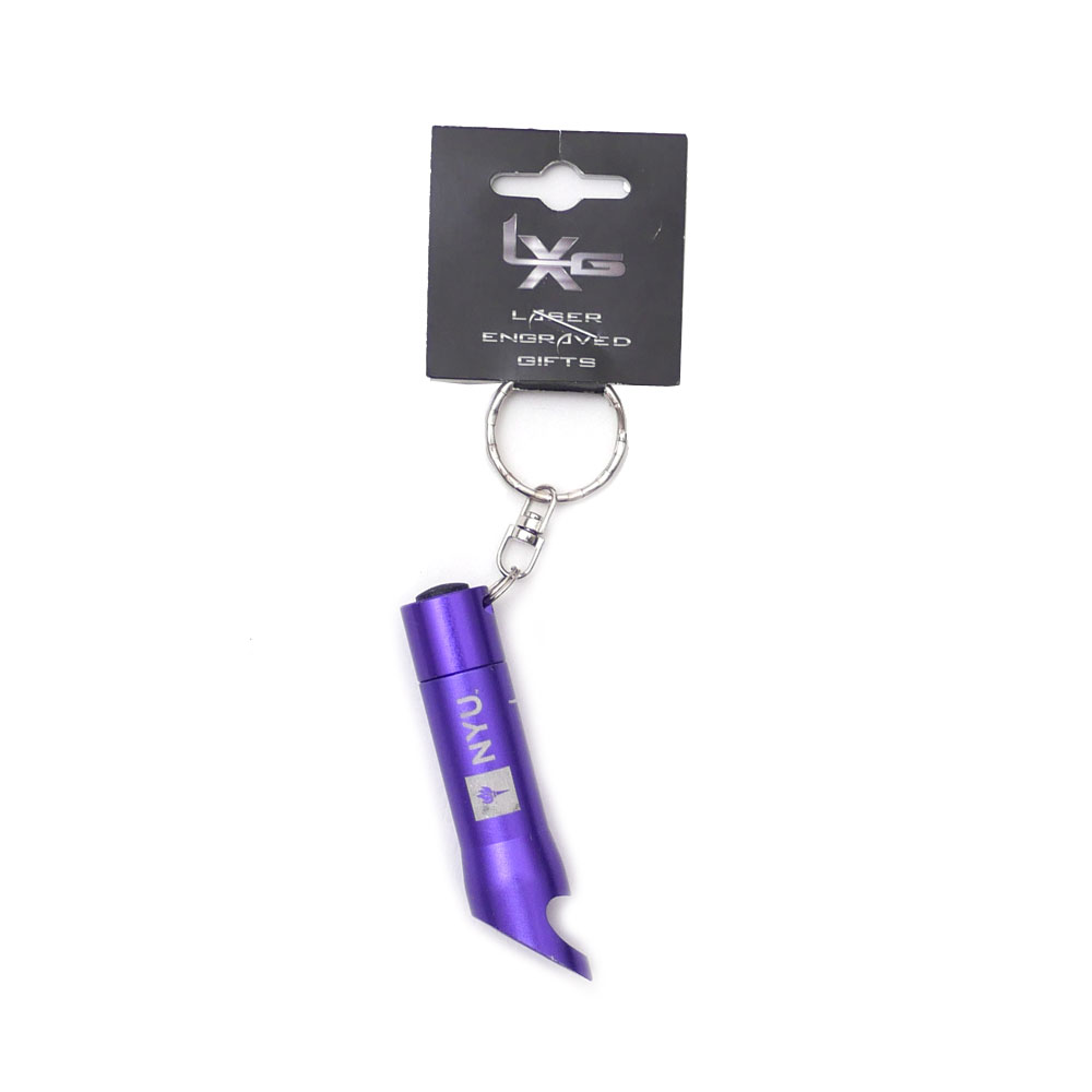 [期間限定ポイント20倍！] 新品 ニューヨーク 大学 NYU New York University Flashlight Key Tag 海外買付 PURPLE 999005787019 999006001019