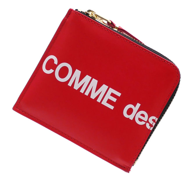 【本物・正規品】 新品 コムデギャルソン COMME des GARCONS Huge Logo Coin Case コインケース RED レッド 赤 メンズ レディース 272000177013