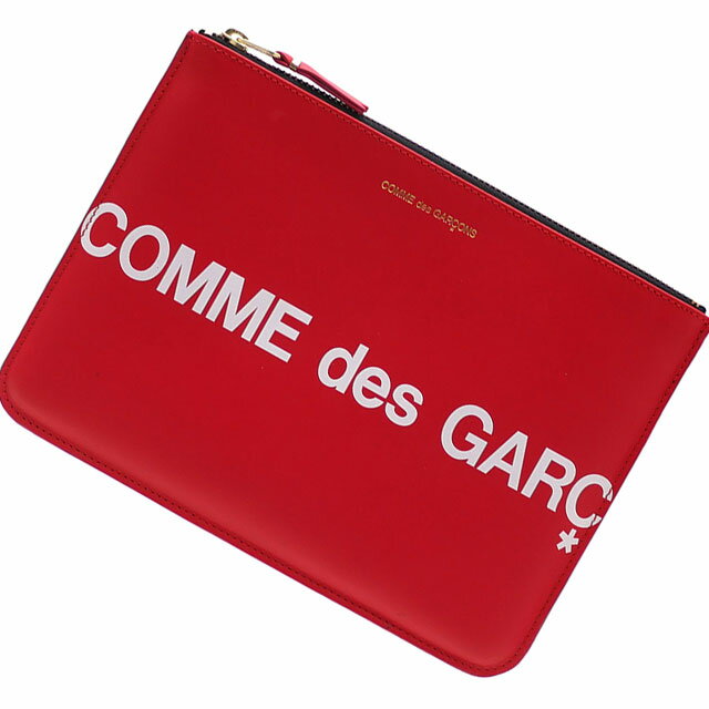 新品 コムデギャルソン COMME des GARCONS Huge Logo Pouch クラッチバッグ ポーチ RED レッド 赤 メンズ レディース 288001196013 39ショップ