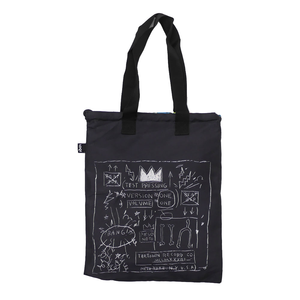 【本物・正規品】 新品 ジャン ミシェル バスキア Jean-Michel Basquiat x ローキー LOQI 2Way Bag リバーシブル バッグ BLACK MULTI ブラック メンズ レディース